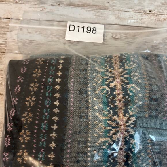 * NOT FOR SALE * VTG Eddie Bauer Fair Isle Sweater Women Large Angora Nordian - Picture 11 of 11